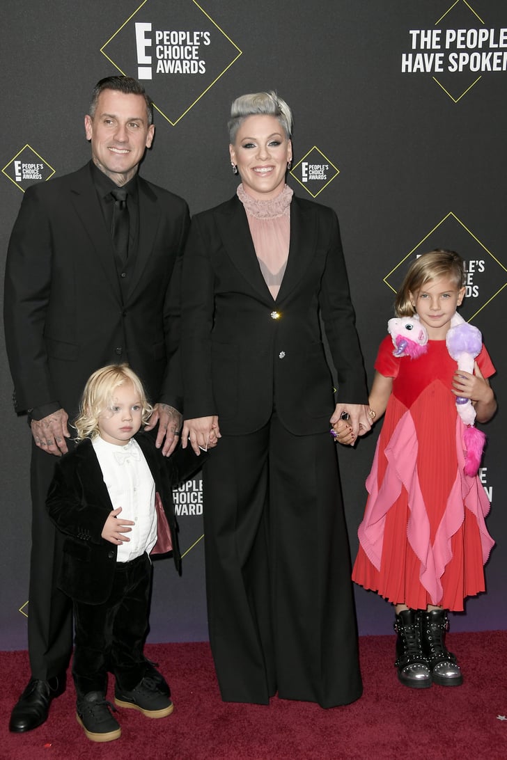 Pink and Carey Hart With Their Family at the 2019 People's Choice