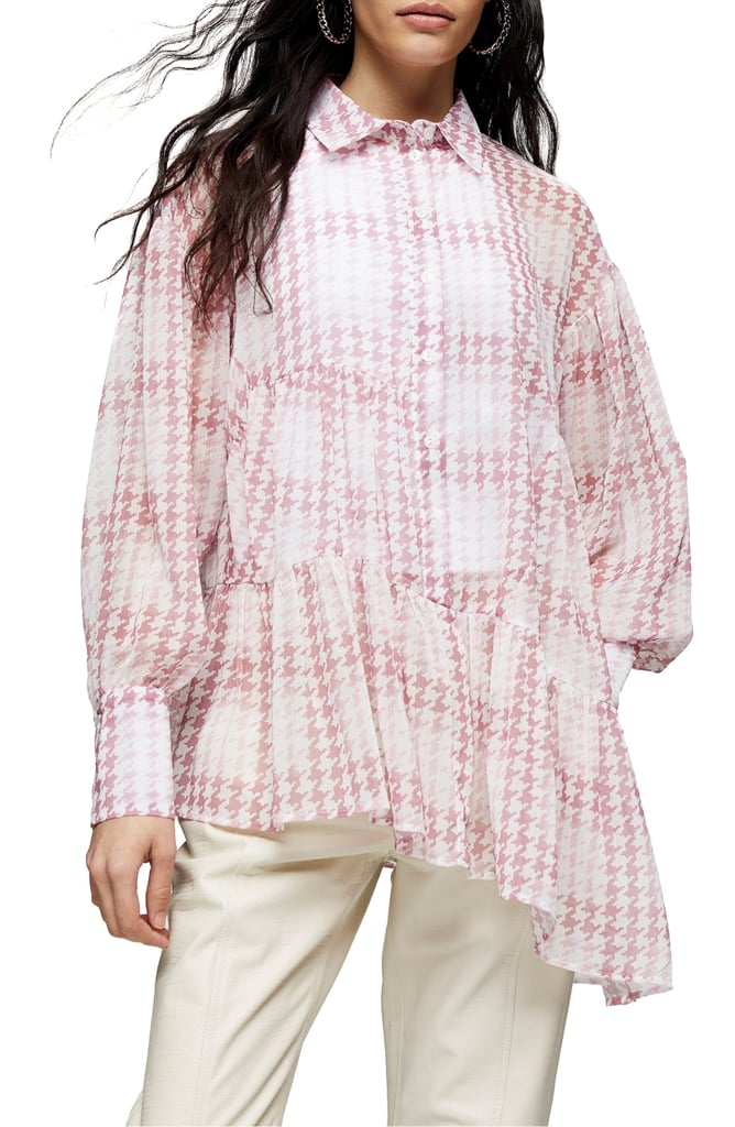 Check Tiered Shirt Best Clothes and Accessories at Nordstrom