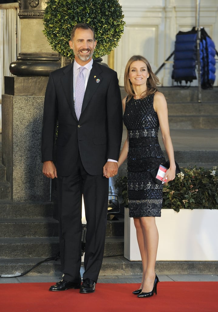 Letizia and Felipe smiled as they attended an event in Buenos Aires, Argentina, in September 2013.