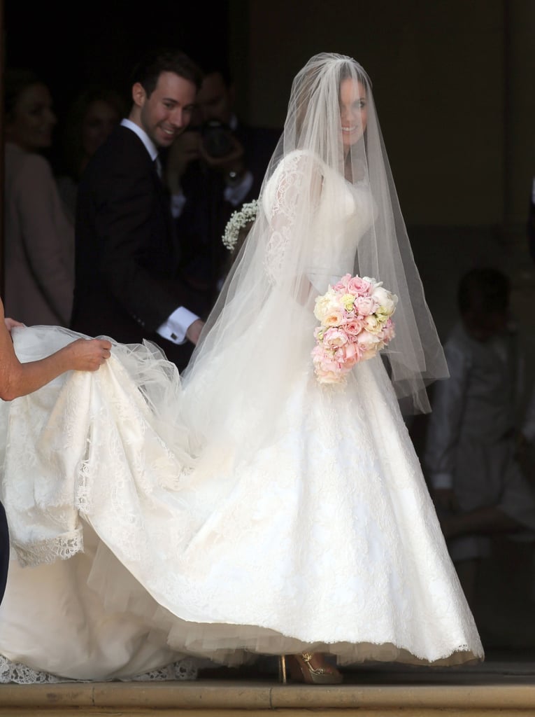 The bride went with traditional over trendy. You can't go wrong with the classics!