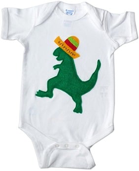 Mi Cielo Mexican Dancing Dinosaur Bodysuit
