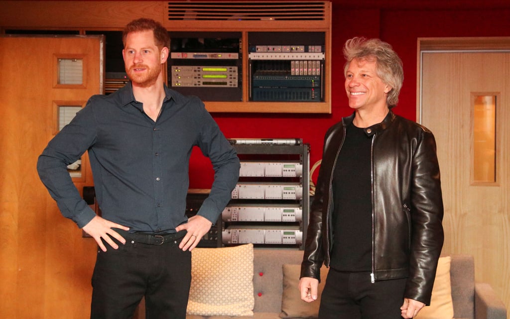 Prince Harry and Jon Bon Jovi Record at Abbey Road Studios