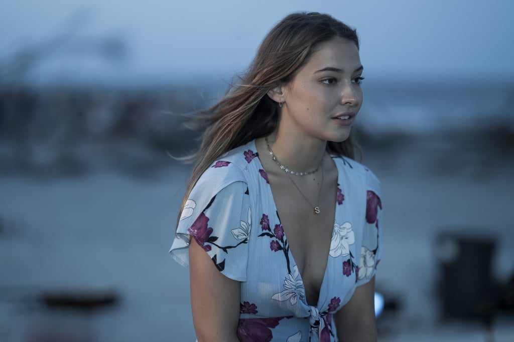 Sarah Cameron's Blue Floral Dress on Outer Banks