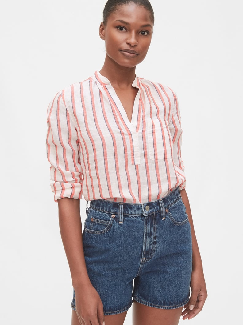 Gap Popover Pocket Shirt in Linen