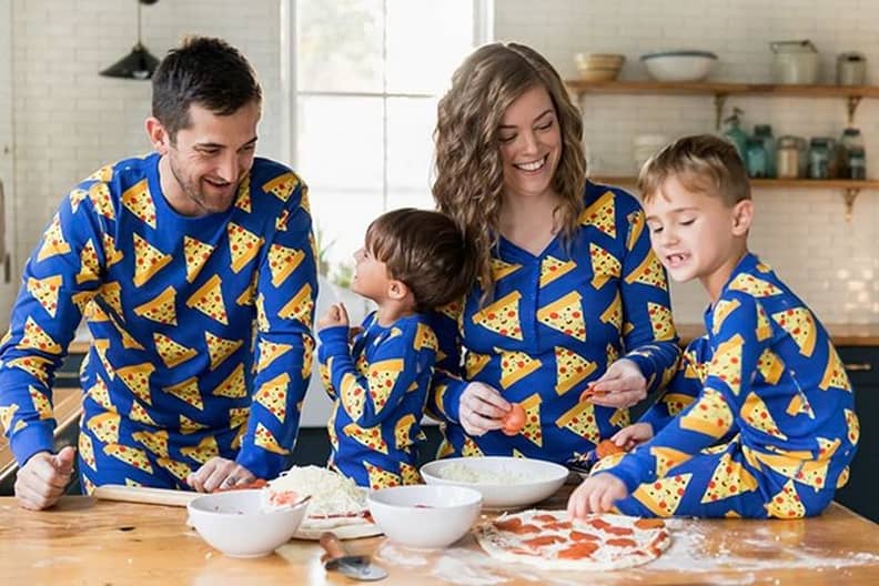 Matching 2025 pizza pajamas