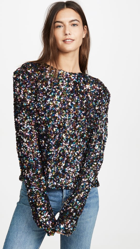 endless rose Multi Colored Sequin Top | Best Holiday Tops | POPSUGAR ...