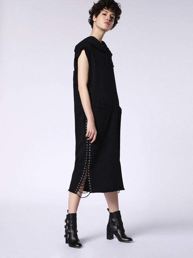 Diesel Dress | Victoria Beckham Black Hoodie Dress | POPSUGAR Fashion ...