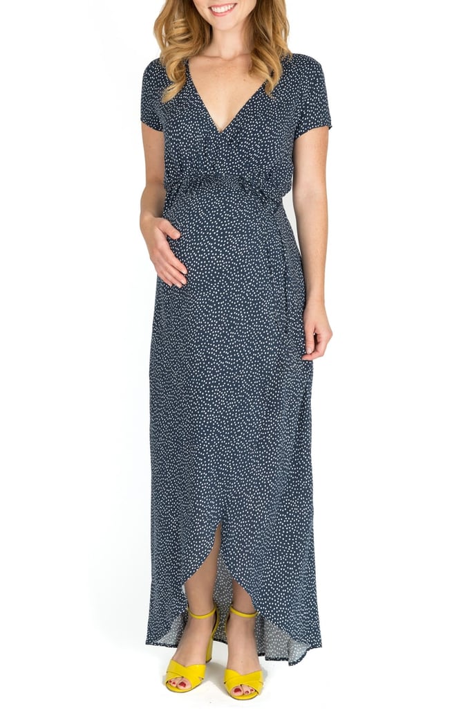 Nom Maternity Delilah Maternity/Nursing Wrap Maxi Dress