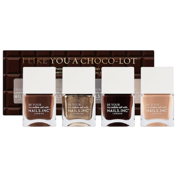 Nails Inc. I Like You a Choco-Lot Nail Polish Quad Set