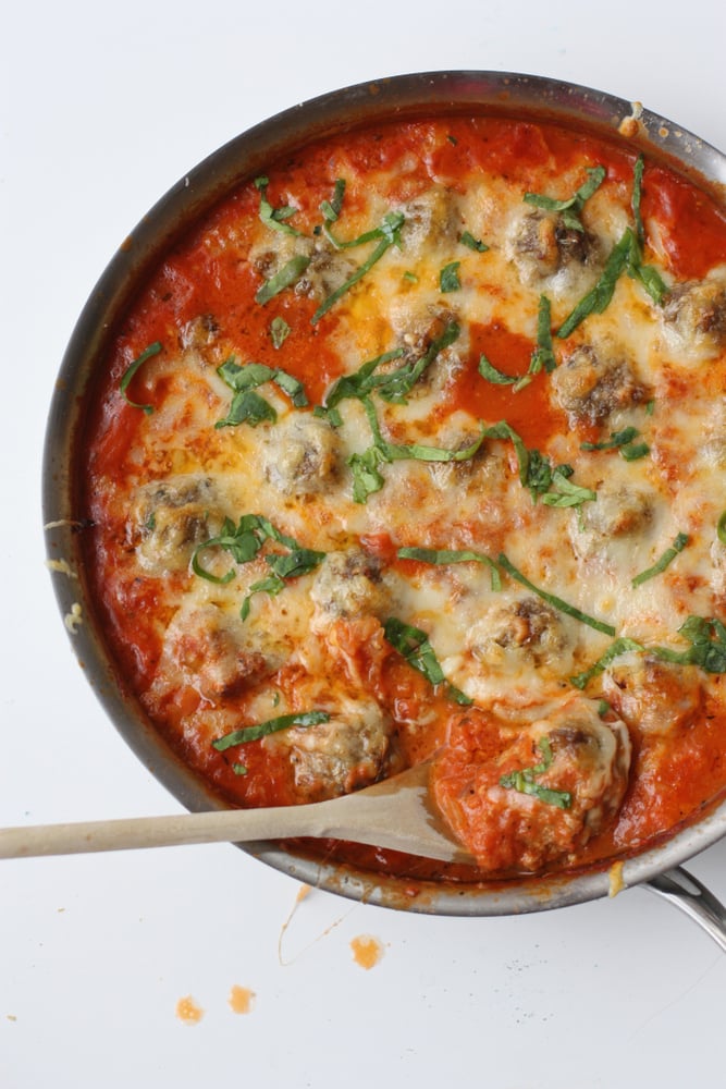 Baked Meatballs in Tomato Cream Sauce