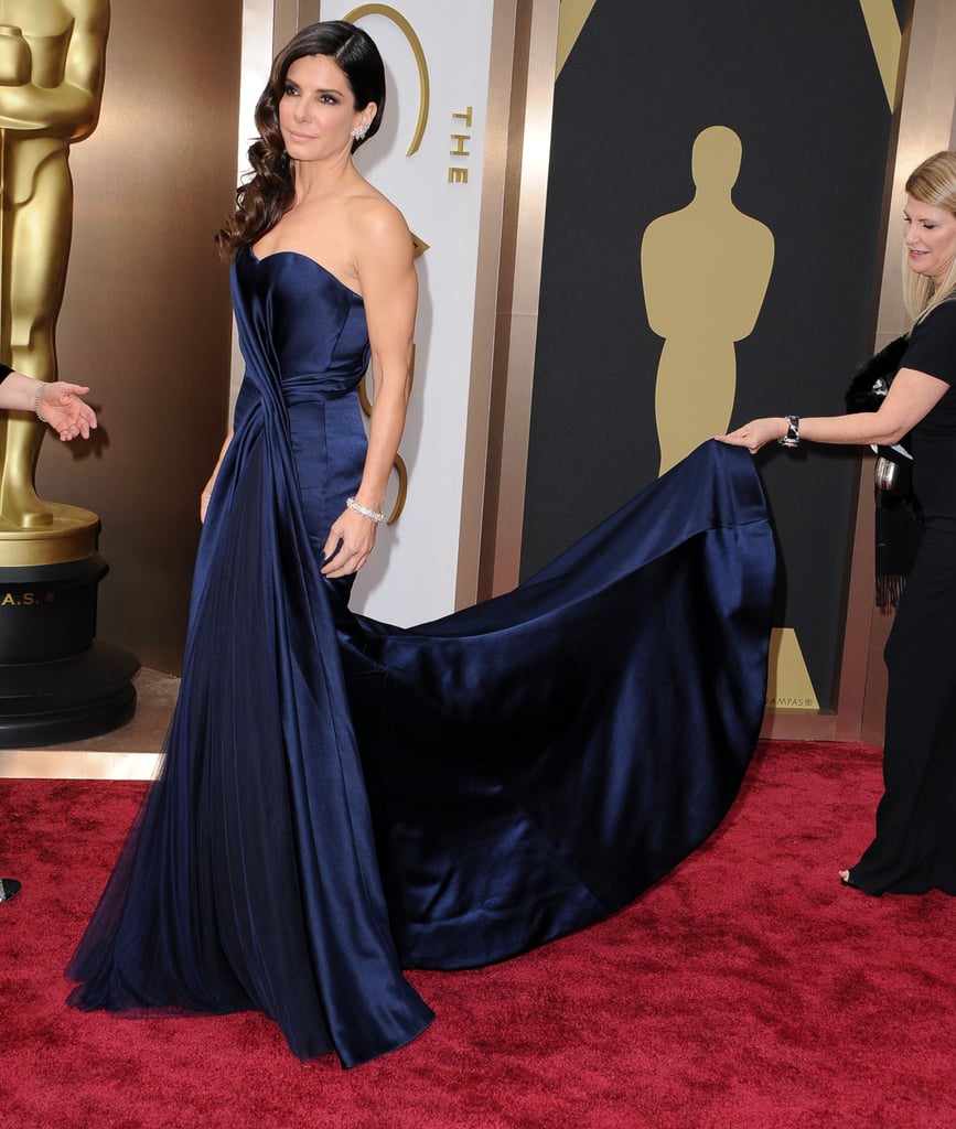 Sandra Bullock in Alexander McQueen at the 2014 Oscars