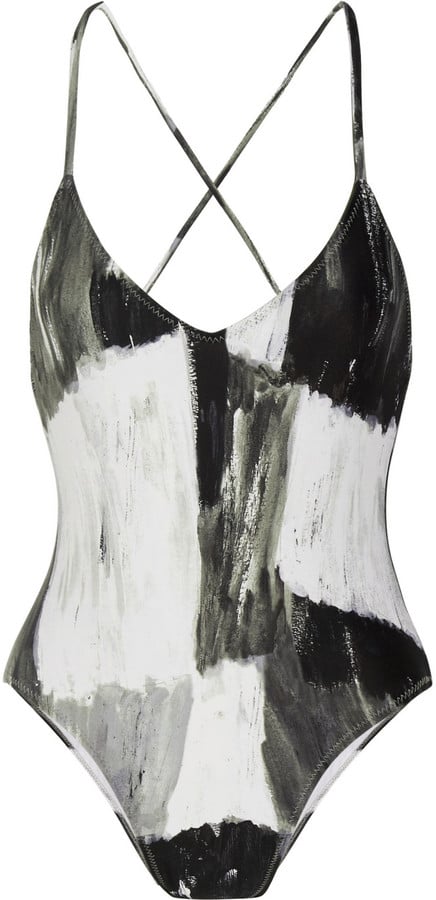 Norma Kamali Slip Mio Printed Swimsuit ($275)