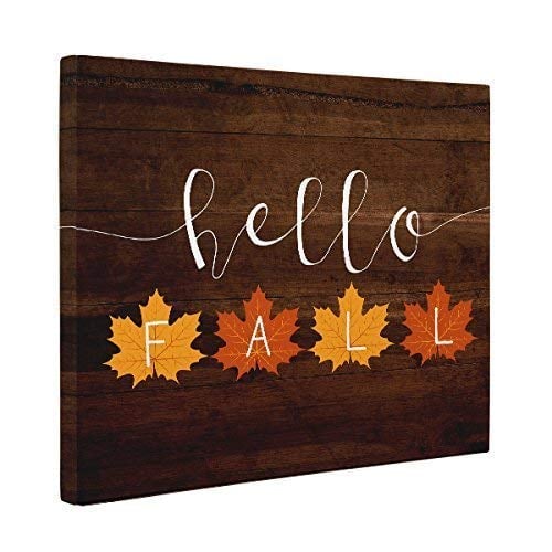Hello Fall Canvas Artwork Cozy Up This Fall With These 50 Charming Decor Finds All From Amazon Popsugar Home Photo 32