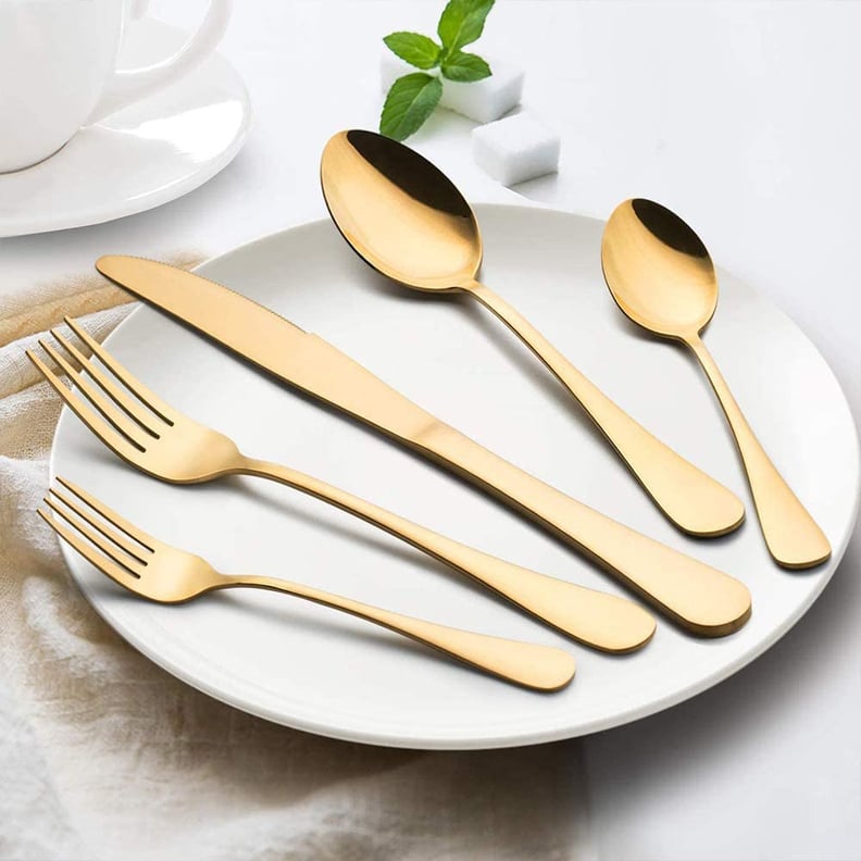 For Dining: Aisoso Gold Silverware Set