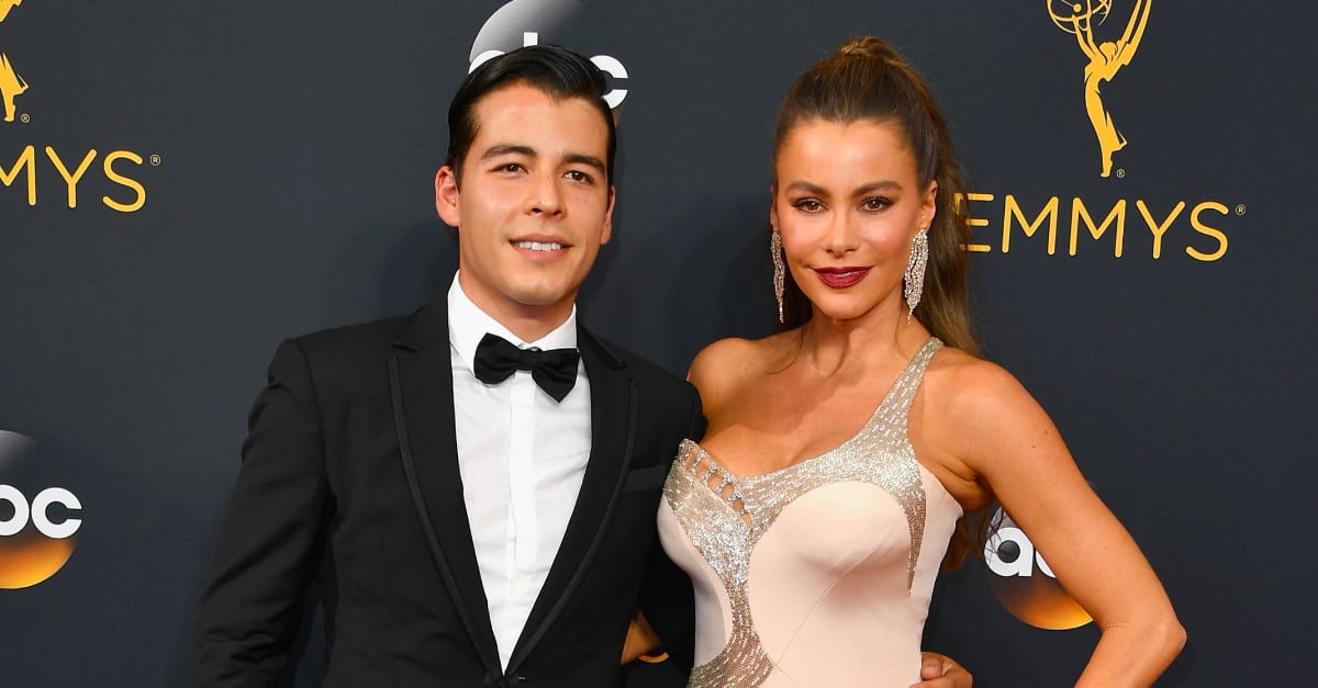 Sofia Vergara and Her Son, Manolo, at the Emmys 2016