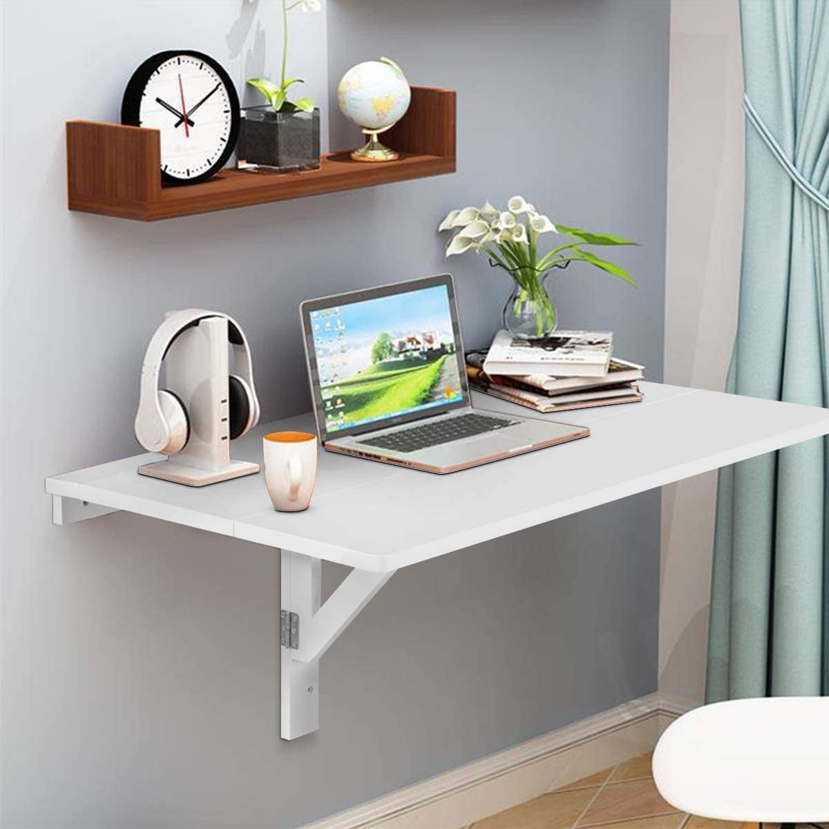 Posner wall floating outlet desk
