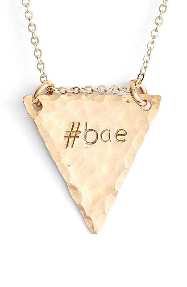 Nashelle 14k-Gold Fill Stamped Triangle Necklace ($63)