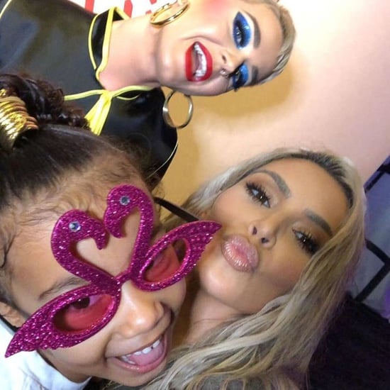 Kim Kardashian and North West at Katy Perry's Concert 2017