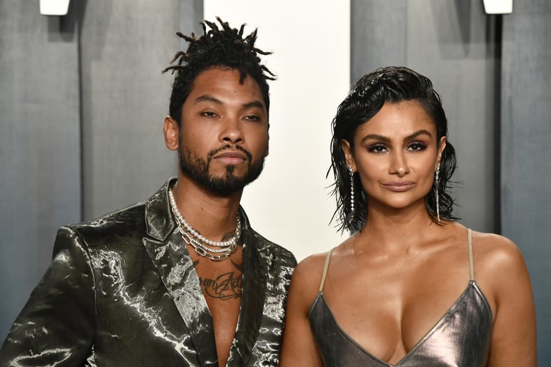 BEVERLY HILLS, CALIFORNIA - FEBRUARY 09: (L-R) Miguel and Nazanin Mandi attend the 2020 Vanity Fair Oscar Party hosted by Radhika Jones at Wallis Annenberg Center for the Performing Arts on February 09, 2020 in Beverly Hills, California. (Photo by Frazer 