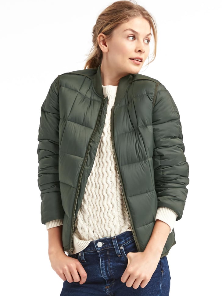 Gap ColdControl Max Puffer Bomber Jacket (138) Winter Bomber Jackets