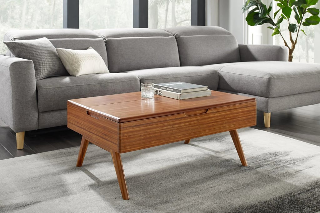 Bed Mid-Century Lift-Top: Sedlak Solid Wood Lift Top Coffee Table