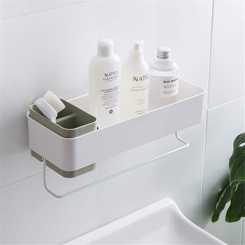 CLEARANCE sale]Wall-mounted Clamshell Storage Box Bathroom Organizers  Storage Self-Adhesive Easy to Install White Cotton Swab Holder Cotton Ball  Cotton Pad Dispenser 