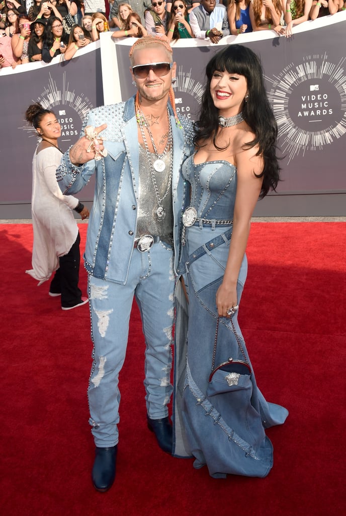 At the VMAs, Riff Raff and Katy Perry paid homage to an iconic fashion moment from Britney Spears and Justin Timberlake.