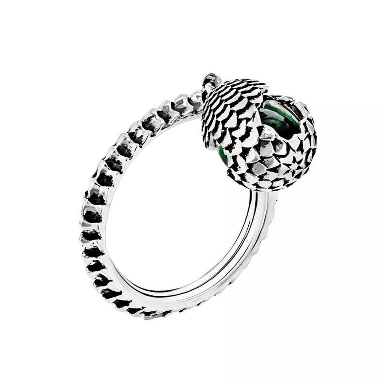 MEY For Game of Thrones Dragonstone Electric Green Ring