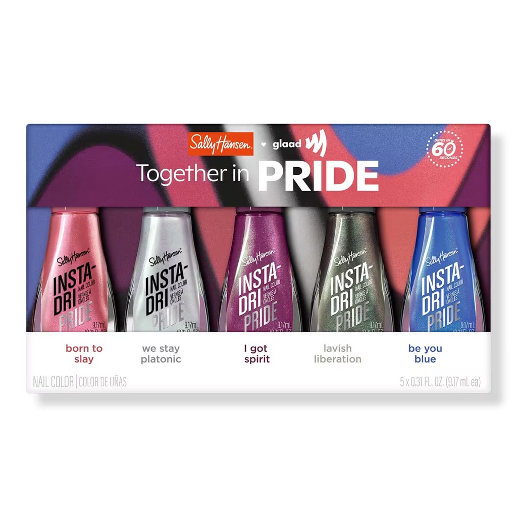 Sally Hansen Insta Dri x GLAAD Pride Gender Fluid Nail Polish 5-Pack