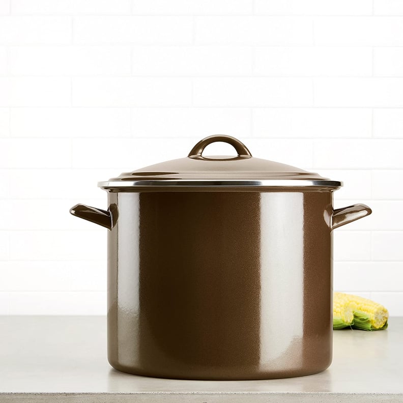 A Stockpot: Ayesha Curry Enamel on Steel Stockpot With Lid