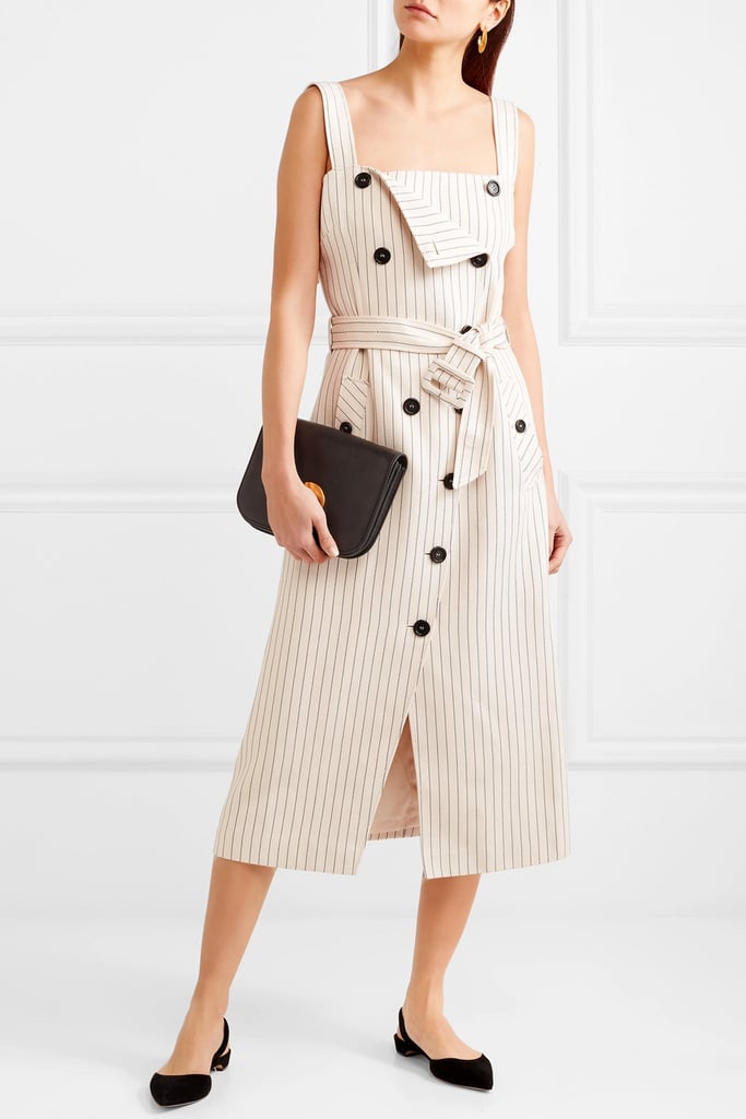 Altuzarra Audrey Button-detailed Ottoman Midi Dress