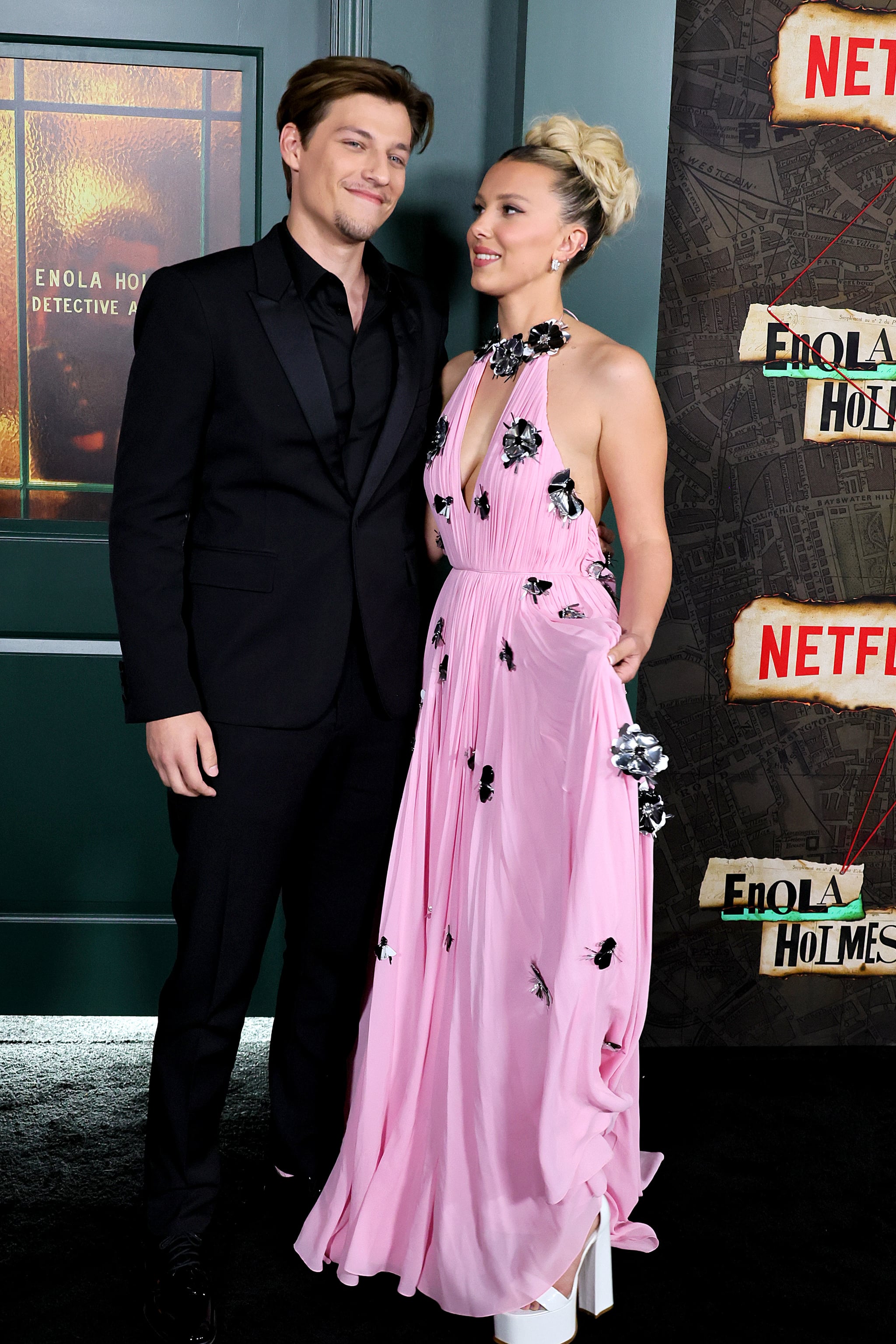 Millie Bobby Brown and Jake Bongiovi make red carpet debut as a