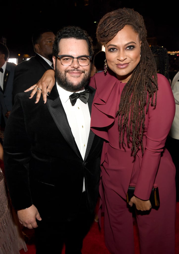 Pictured: Josh Gad and Ava DuVernay