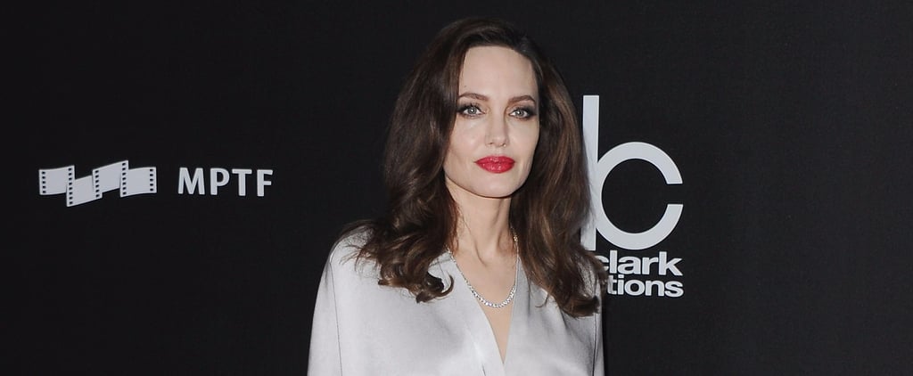 Angelina Jolie's Silver Jenny Packham Dress