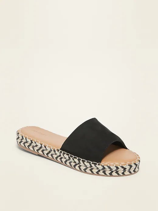 Old Navy Faux-Suede Espadrille Slide Sandals