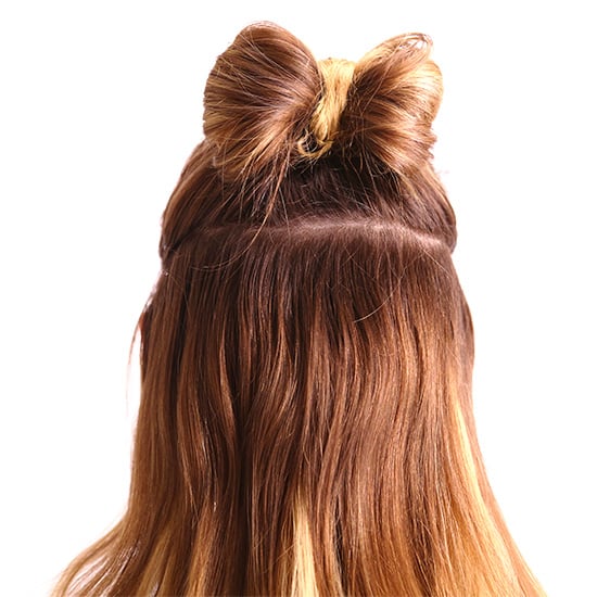 A Holiday Hair Bow in 2 Minutes Flat
