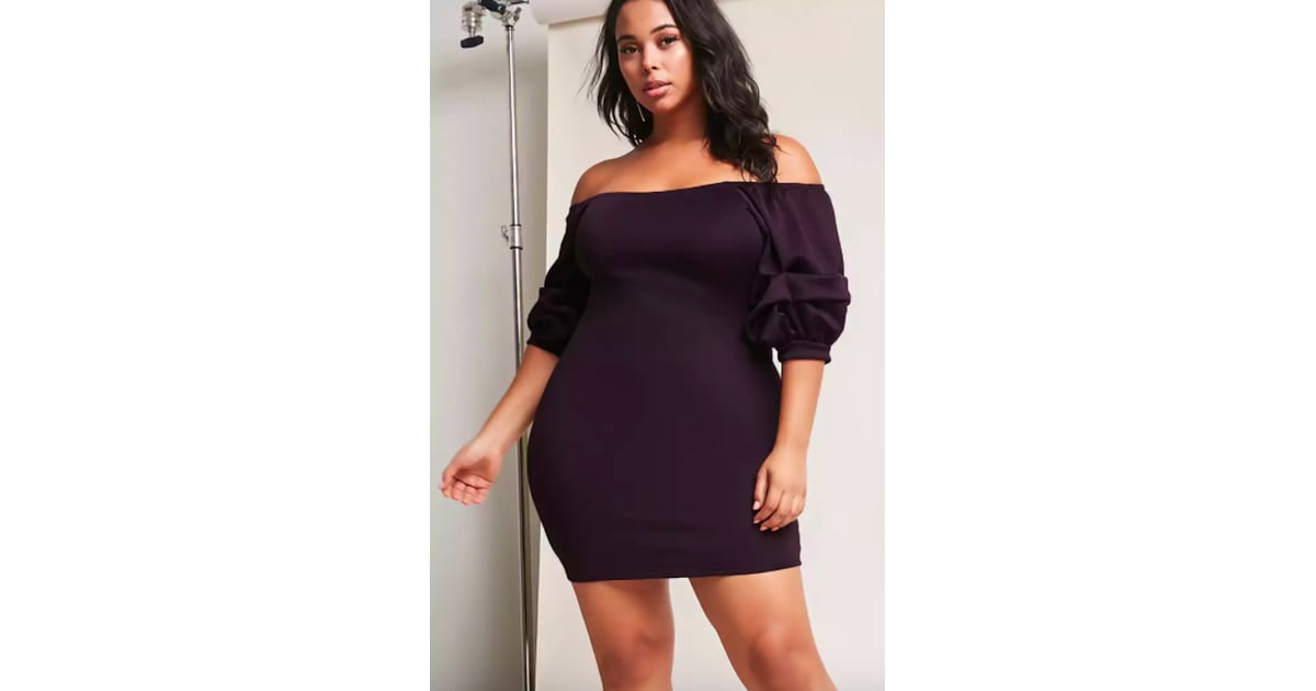 plus size lbd with sleeves