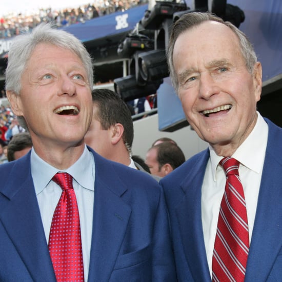 Bill Clinton Visits George H.W. Bush in Houston
