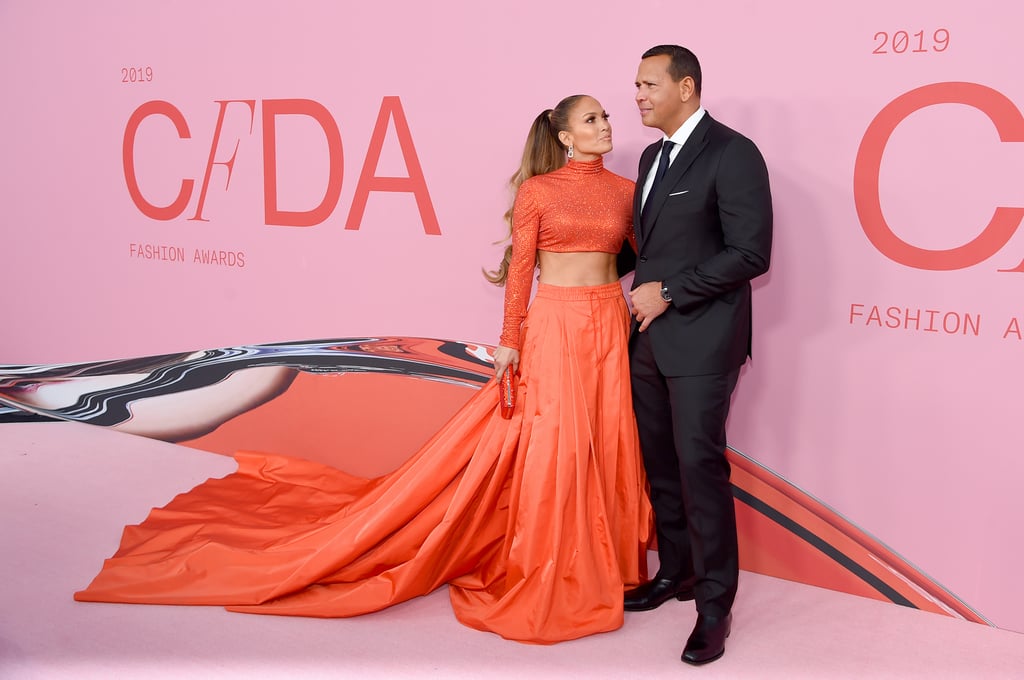 Jennifer Lopez and Alex Rodriguez At 2019 CFDA Awards