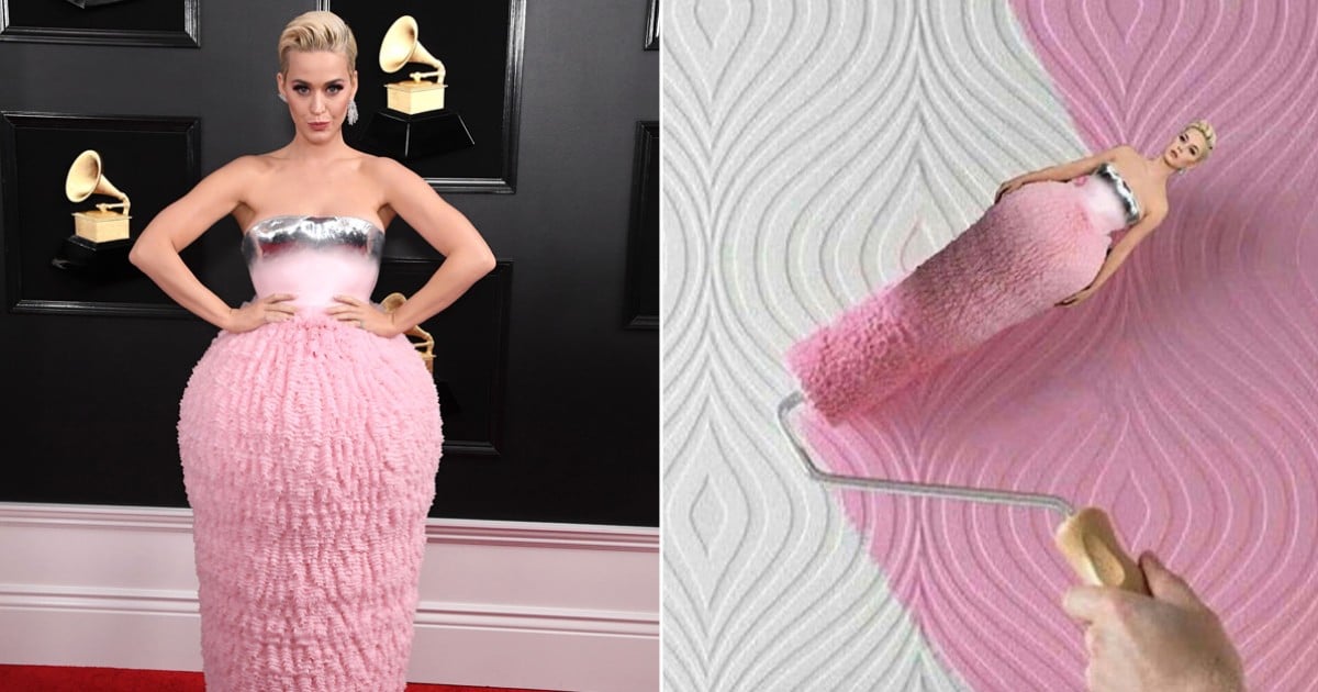 Katy Perry Balmain Dress at the 2019 Grammys | POPSUGAR Fashion UK