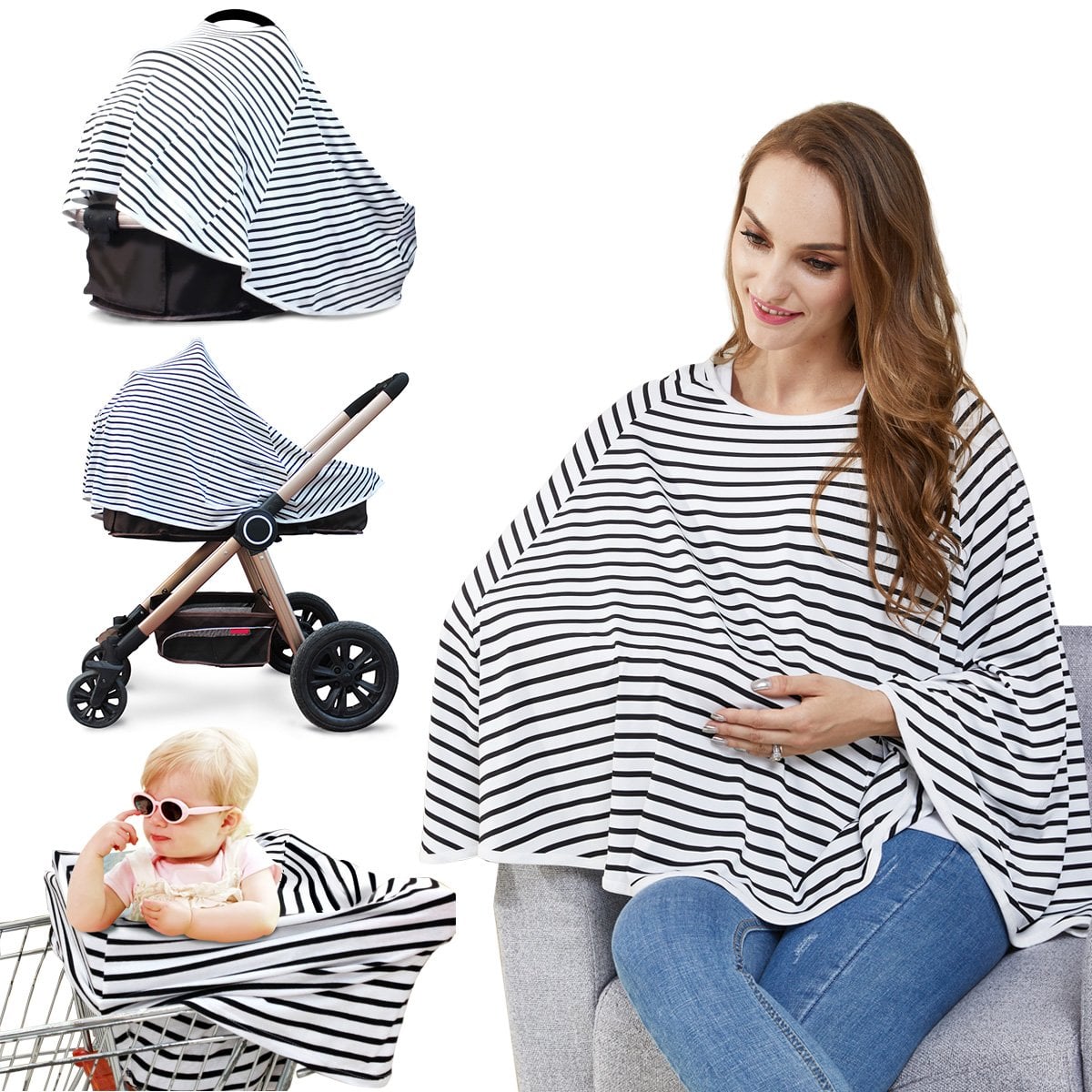 Baby Nursing Cover Nursing Poncho Attention Baby Shower