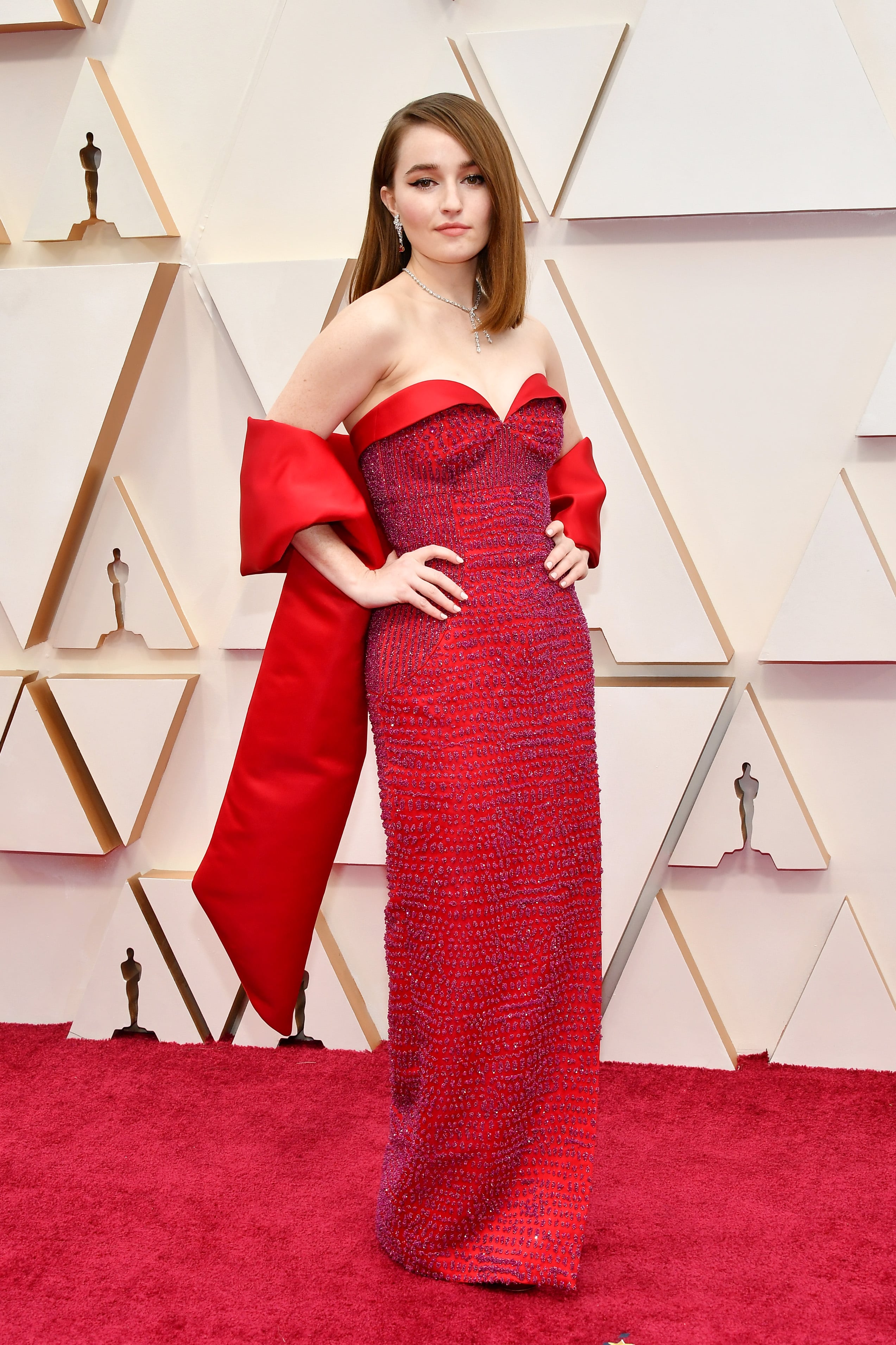 Kaitlyn Dever's Sustainable Gown, Aldo Heels: Oscars 2020 Red