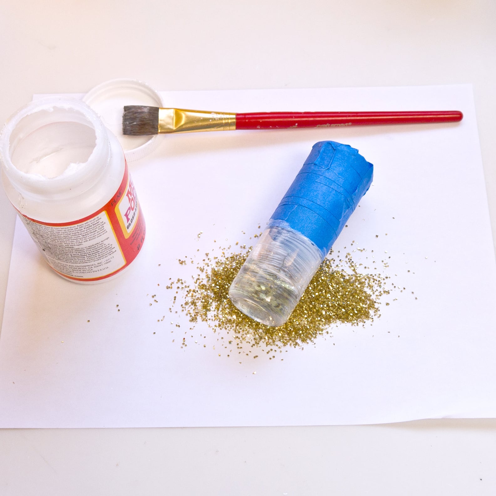 DIY Glitter ShotGlass Vases POPSUGAR Smart Living