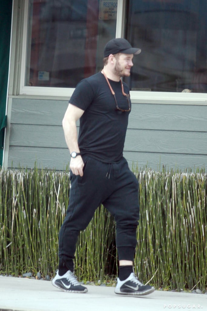 Chris Pratt Laughs After Trying to Jump Over a Wall