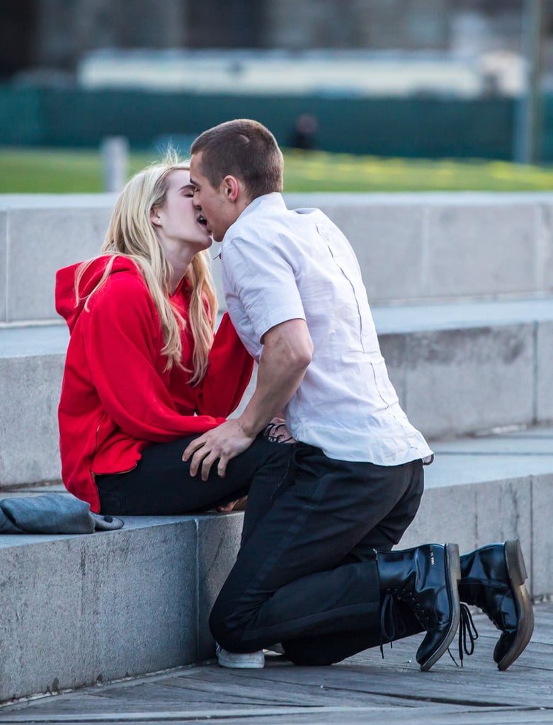 Emma Roberts and Dave Franco Kiss on the Set of Nerve