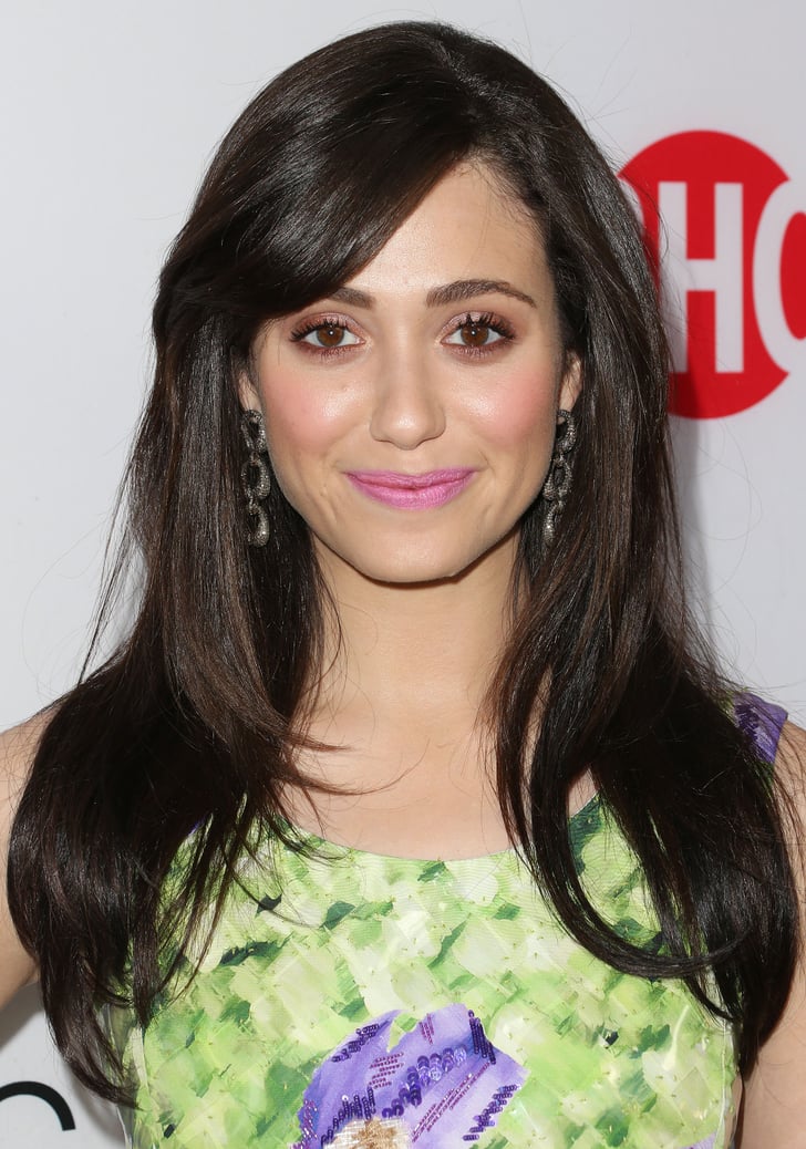 Emmy Rossum Trendy Celebrity Bangs For All Face Shapes And Hair