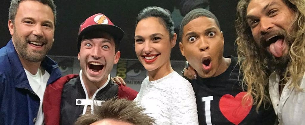 Jason Momoa and Gal Gadot Talk to Young Fan at Comic-Con