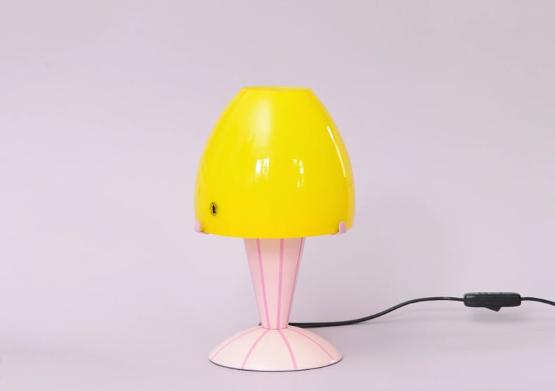 A Throwback Lamp: Vintage Handpainted Yellow and Pink Ikea Lamp
