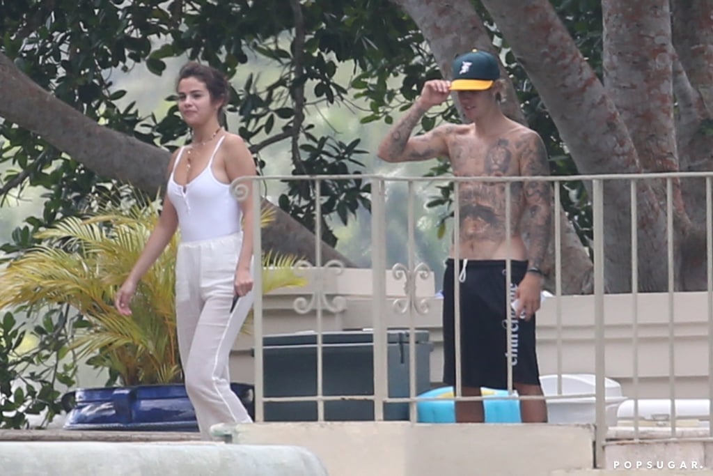 Selena Gomez and Justin Bieber in Jamaica February 2018
