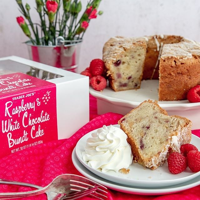 Trader Joe's Raspberry & White Chocolate Bundt Cake The Best New